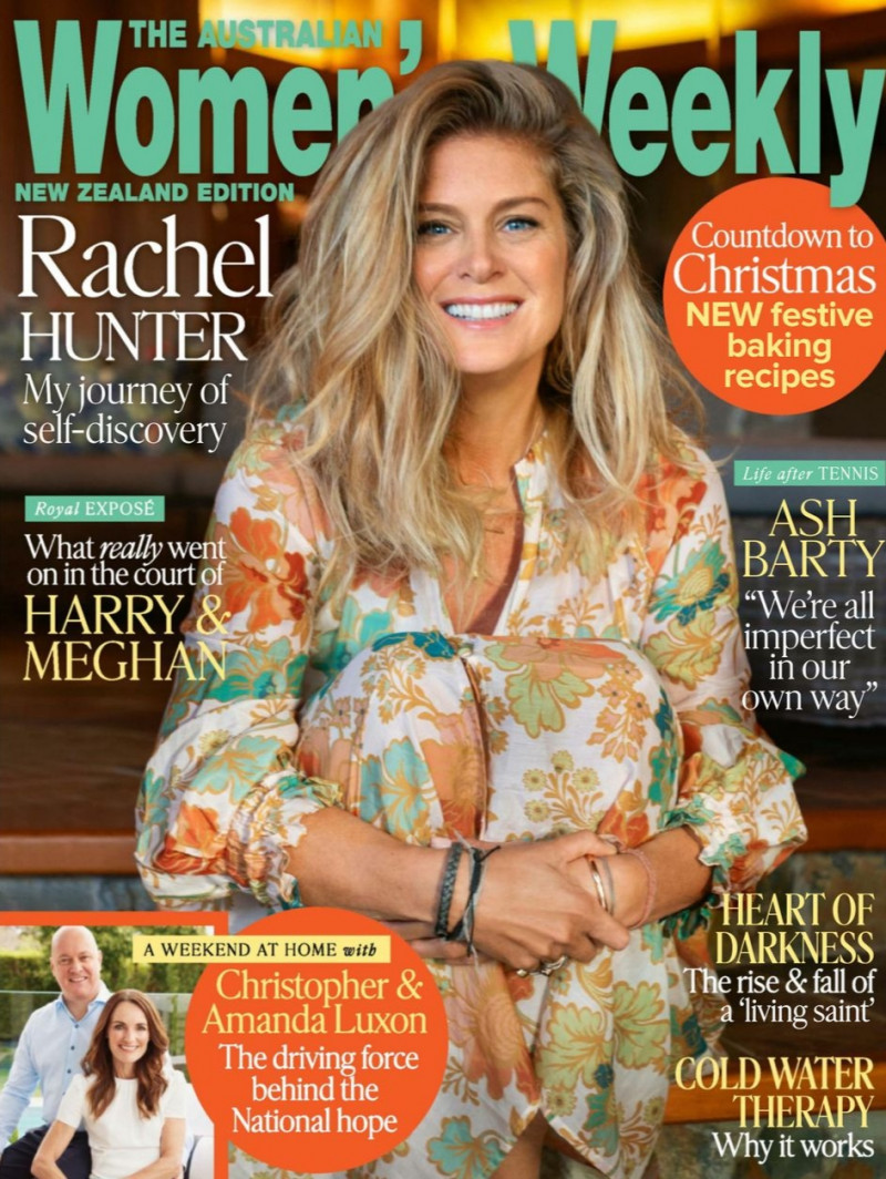 Rachel Hunter featured on the The Australian Women\'s Weekly New Zealand Edition cover from December 2012