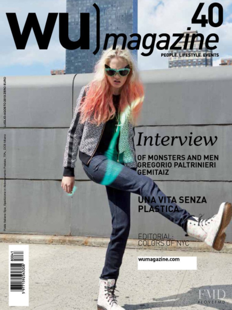 Lily Walker featured on the wu magazine cover from July 2013