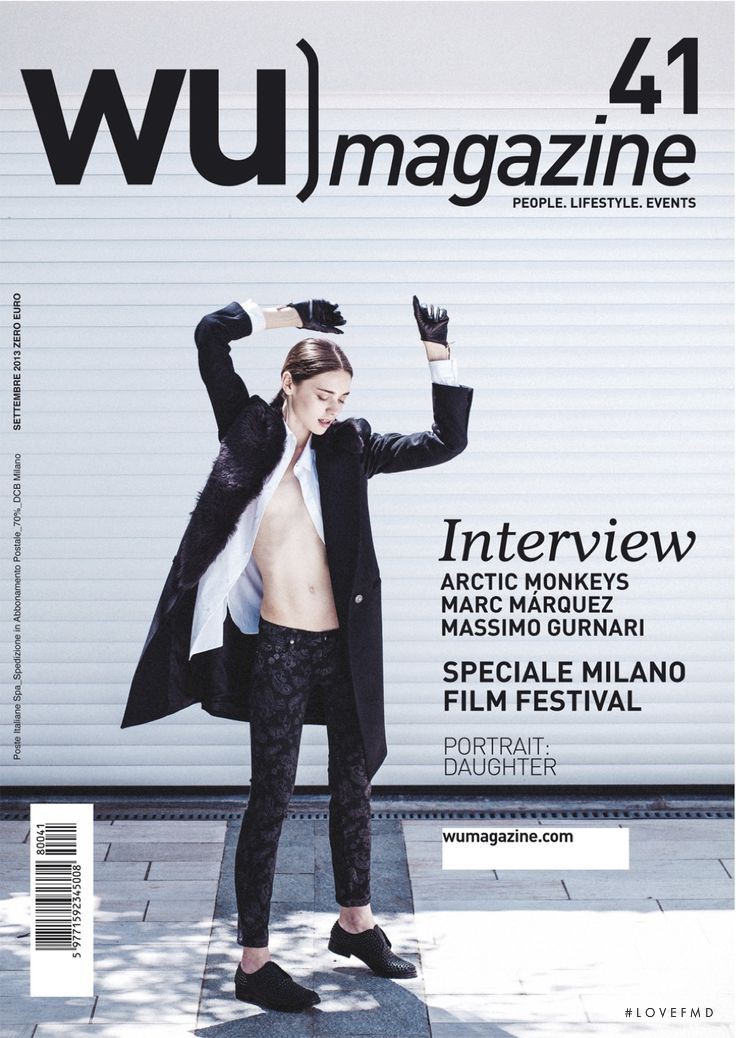 Karolina Gorzala featured on the wu magazine cover from September 2013