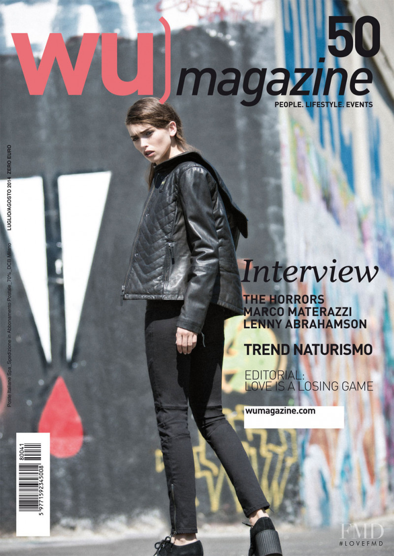 Carolina Sanchez featured on the wu magazine cover from July 2014