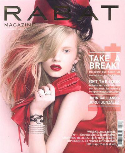 Eva Kass featured on the Rabat Spain cover from December 2009