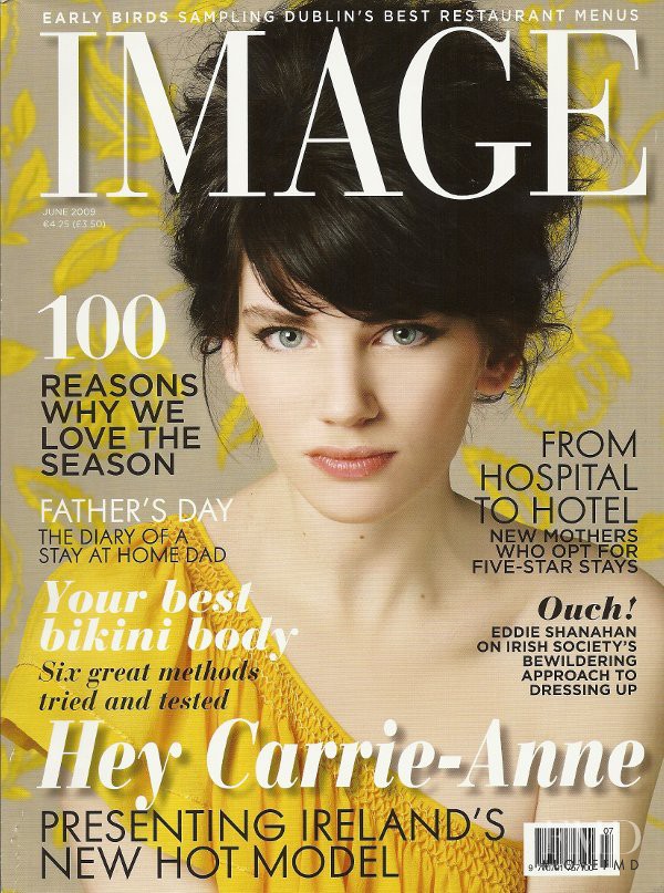 Carrie Anne Burton featured on the IMAGE Ireland cover from June 2009