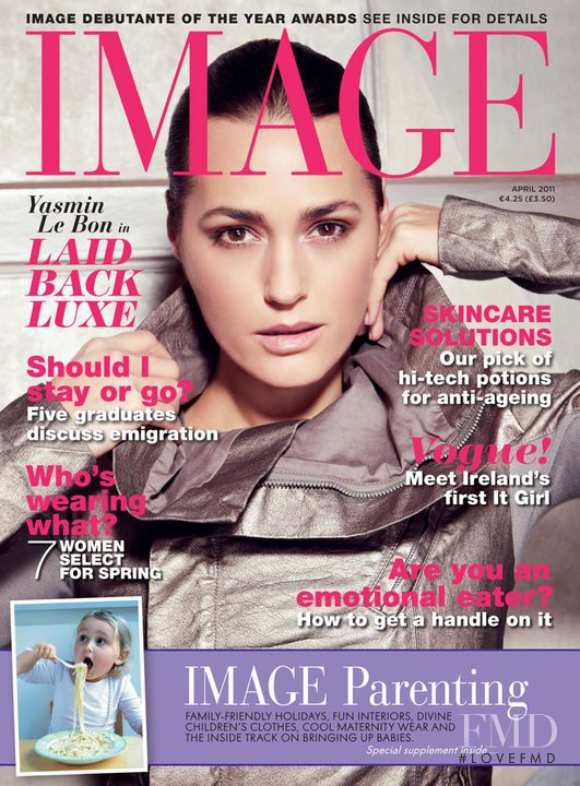 Yasmin Le Bon featured on the IMAGE Ireland cover from April 2011