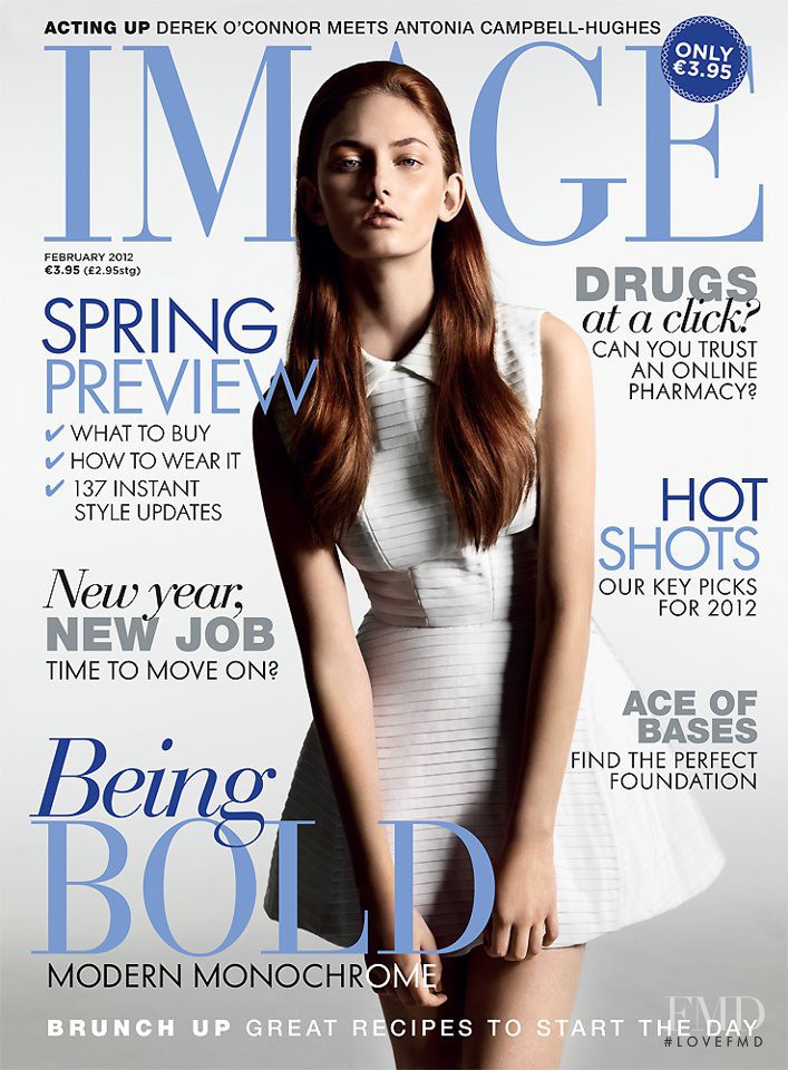 Bexie Simmonds featured on the IMAGE Ireland cover from February 2012