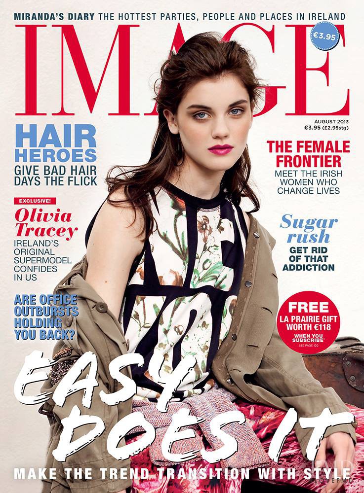 Abby Harris featured on the IMAGE Ireland cover from August 2013