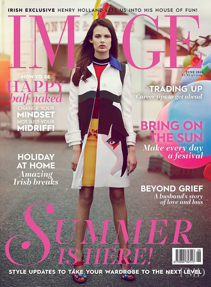 Sarah Dick featured on the IMAGE Ireland cover from June 2014