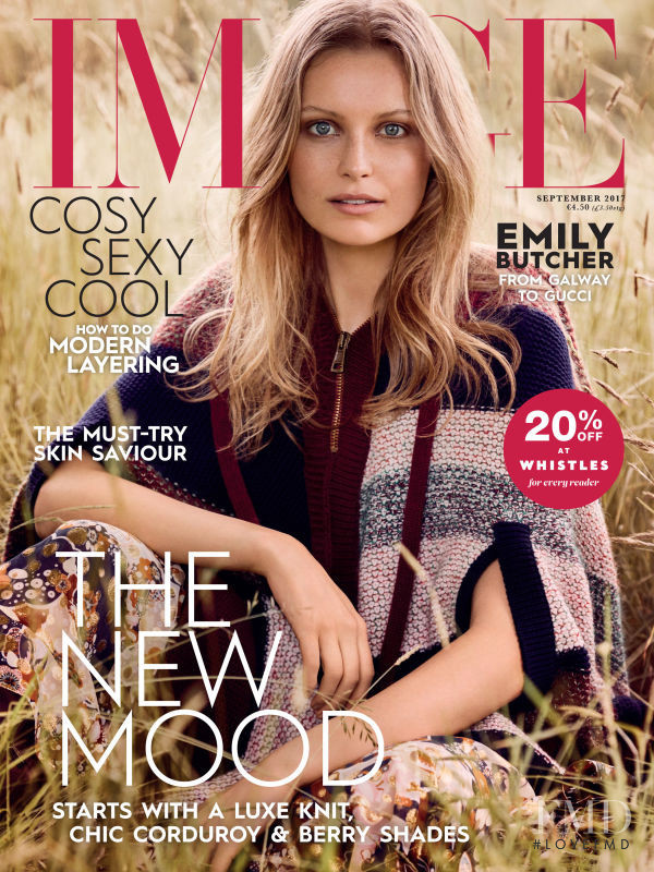 Emily Butcher featured on the IMAGE Ireland cover from September 2017