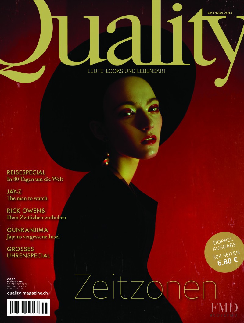 Kasia Jujeczka featured on the Quality cover from October 2013