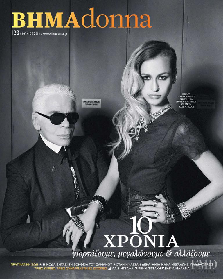 Karl Lagerfeld featured on the BHMAdonna cover from June 2012