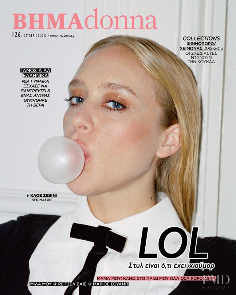 Chloe Sevigny featured on the BHMAdonna cover from October 2012