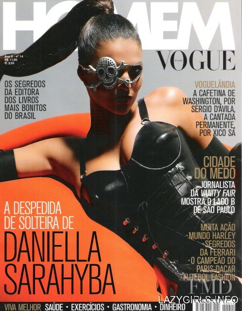 Daniella Sarahyba featured on the Vogue Homem Brazil cover from May 2007