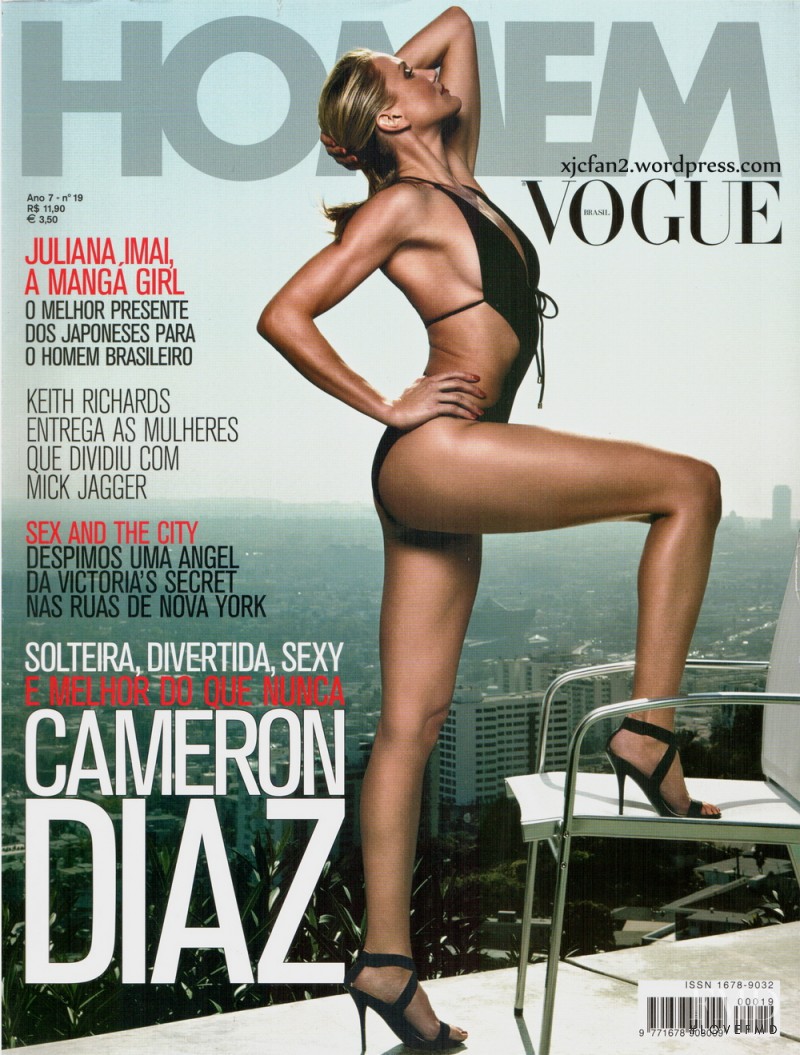 Cameron Diaz featured on the Vogue Homem Brazil cover from July 2009