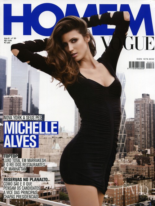 Michelle Alves featured on the Vogue Homem Brazil cover from September 2010