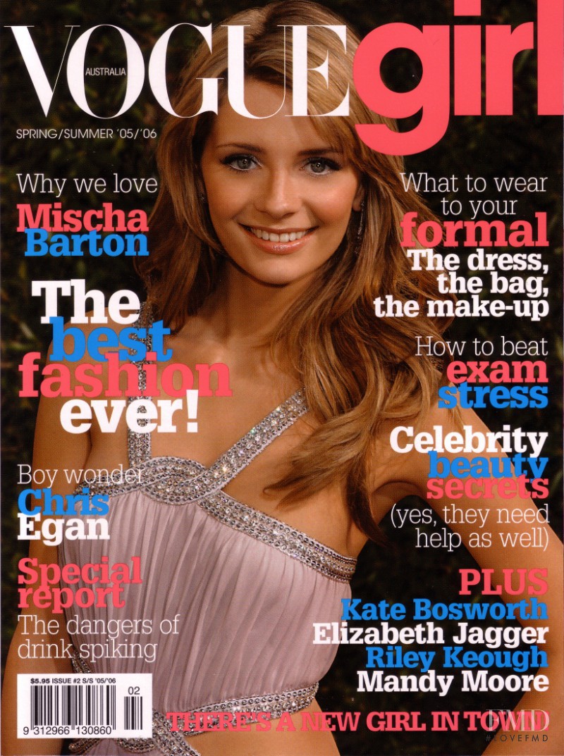 Mischa Barton featured on the Vogue Girl Australia cover from March 2006
