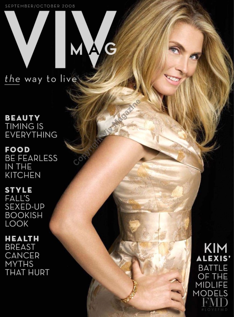 Kim Alexis featured on the VIV Mag cover from October 2008