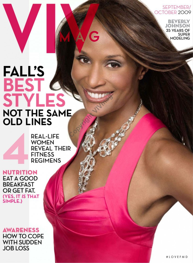 Beverly Johnson featured on the VIV Mag cover from October 2009