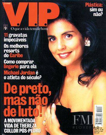 Thereza Collor featured on the VIP cover from August 1997