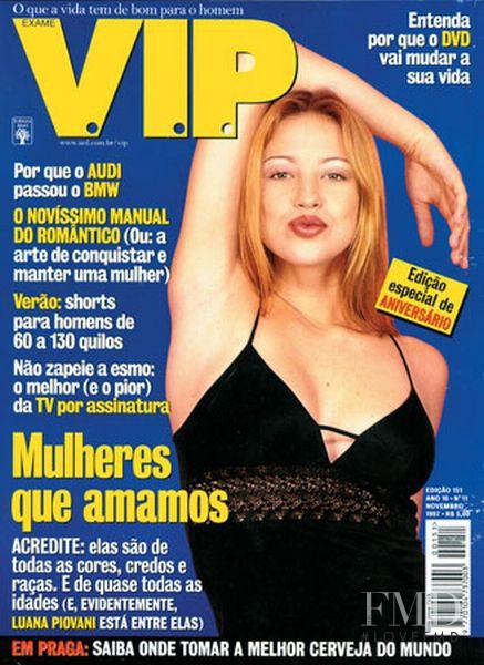 Luana Piovani featured on the VIP cover from November 1997