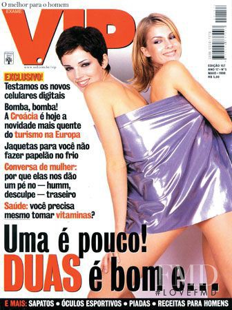 Ana Hickmann featured on the VIP cover from May 1998