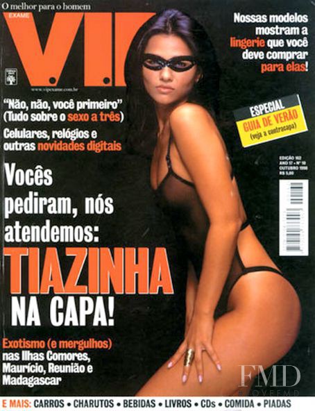 Suzana Alves featured on the VIP cover from October 1998