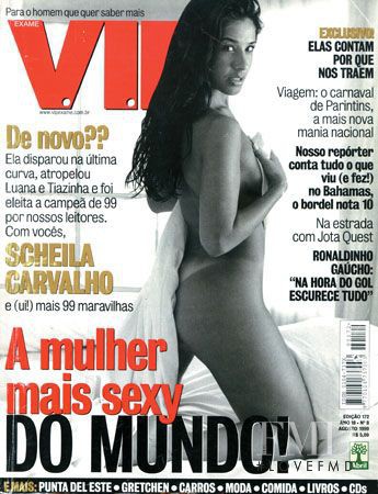 Scheila Carvalho featured on the VIP cover from August 1999