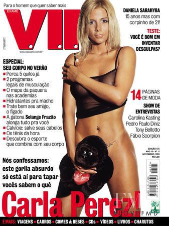 Carla Perez featured on the VIP cover from November 1999