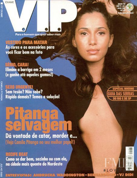 Camila Pitanga featured on the VIP cover from July 2000
