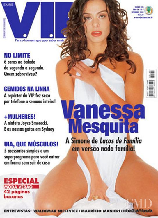Vanessa Mesquita featured on the VIP cover from September 2000