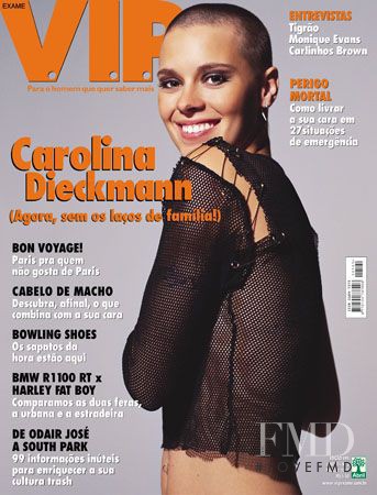 Carolina Dieckmann featured on the VIP cover from March 2001