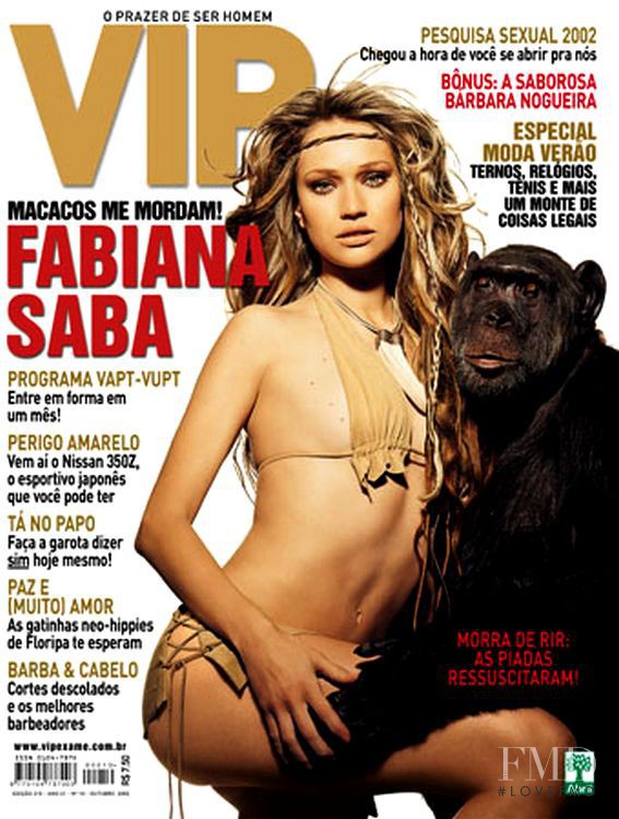 Fabiana Saba featured on the VIP cover from October 2002