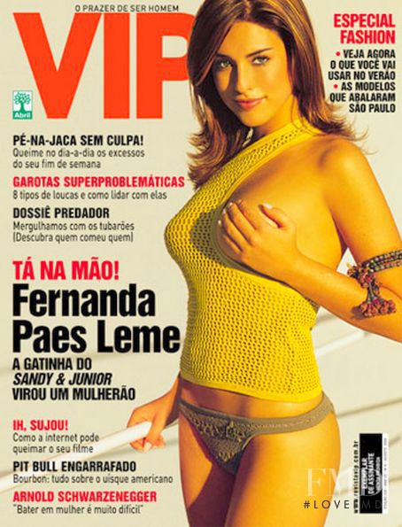 Fernanda Paes Leme featured on the VIP cover from August 2003