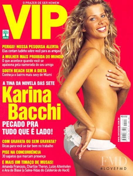 Karina Bacchi featured on the VIP cover from April 2004