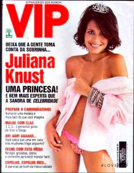 Juliana Knust featured on the VIP cover from March 2004