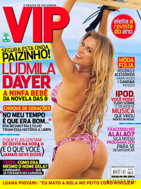 Ludmila Dayer featured on the VIP cover from February 2005