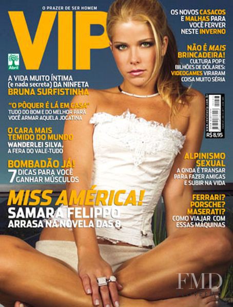 Samara Felippo featured on the VIP cover from July 2005