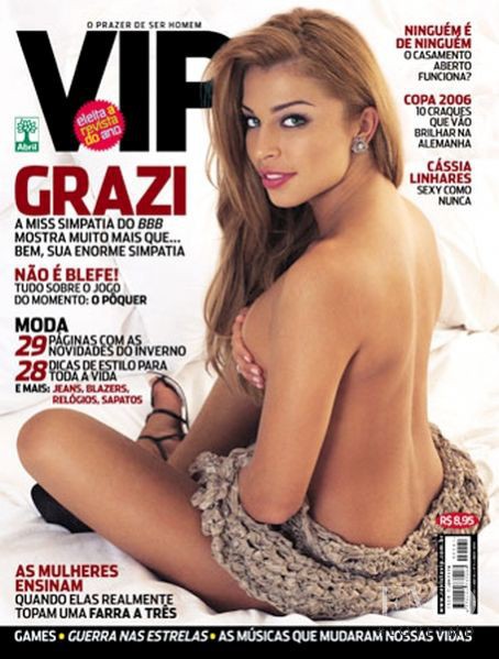 Grazielli Massafera featured on the VIP cover from May 2005