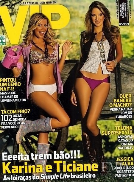 Karina Bacchi & Ticiane Pinheiro featured on the VIP cover from July 2007