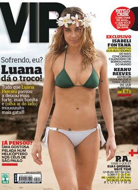 Luana Piovani featured on the VIP cover from January 2009