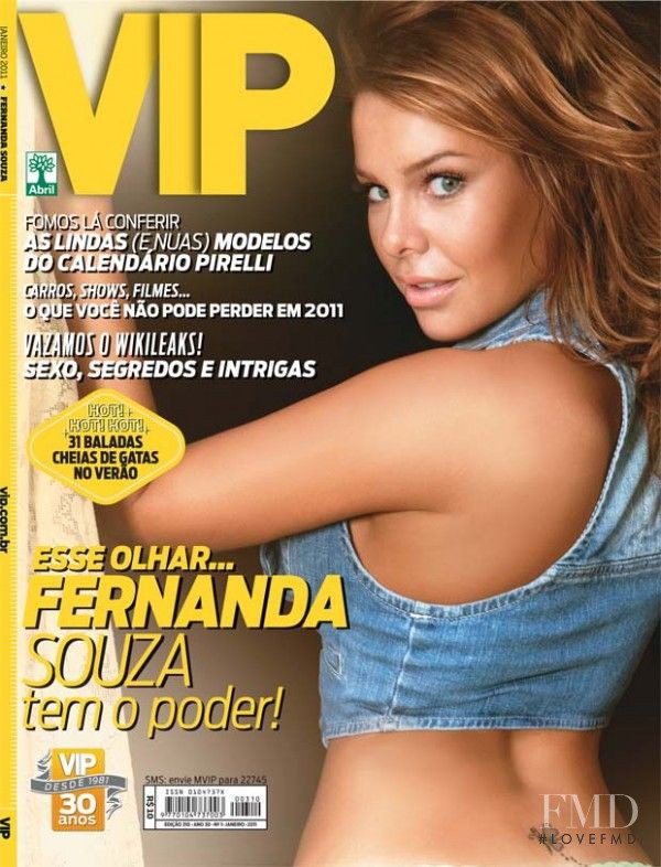 Fernanda Souza featured on the VIP cover from January 2011