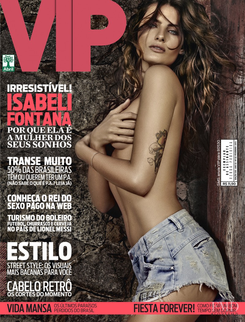 Isabeli Fontana featured on the VIP cover from February 2013