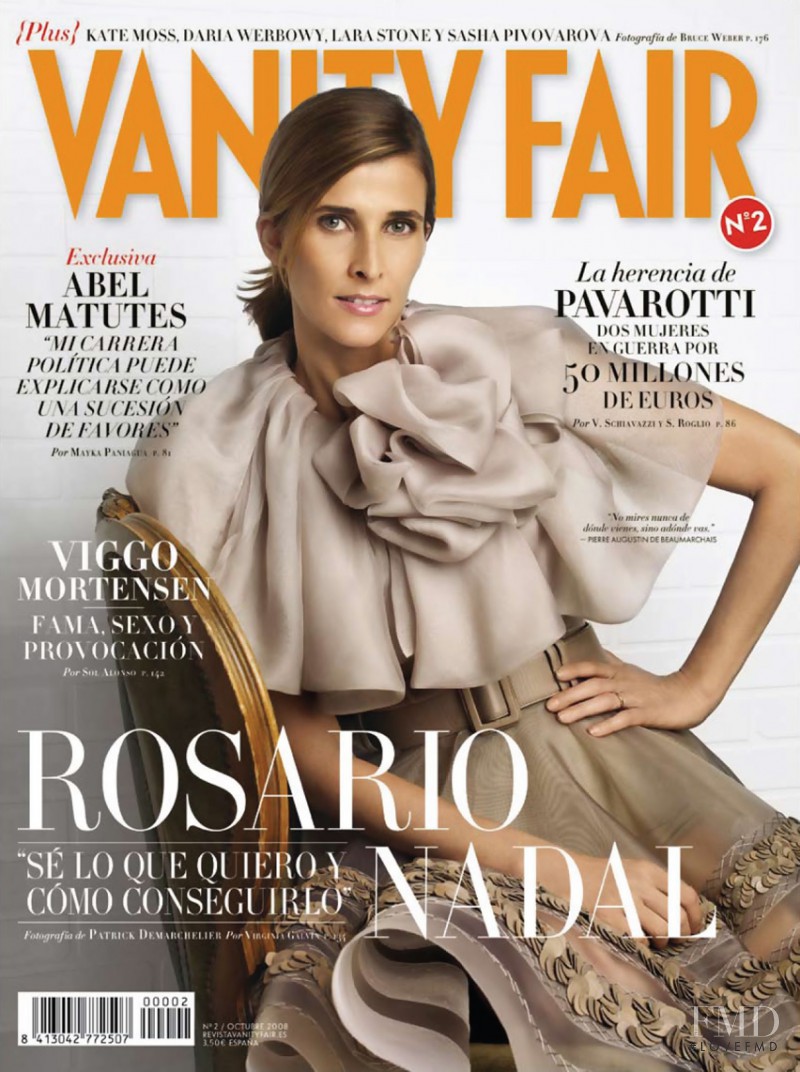 Rosario Nadal featured on the Vanity Fair Spain cover from October 2008