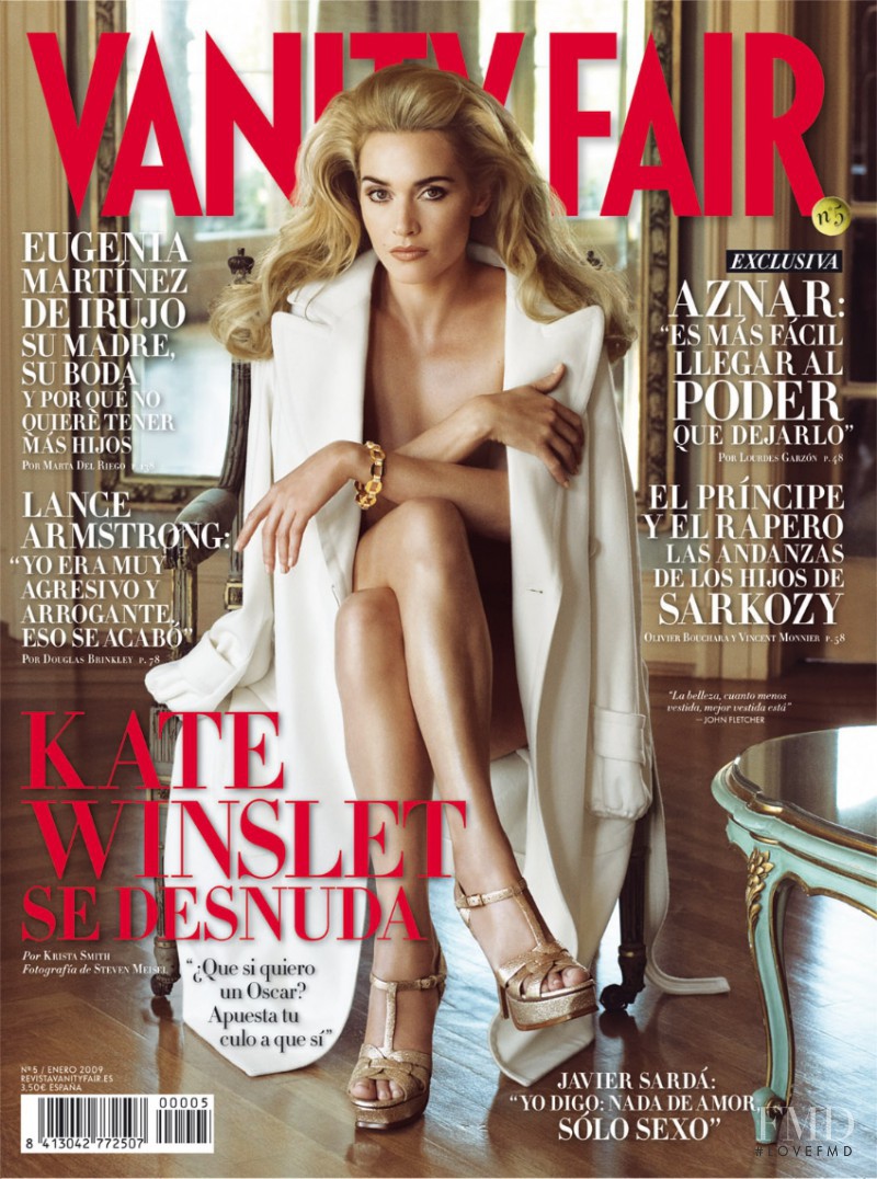 Kate Winslet featured on the Vanity Fair Spain cover from January 2009