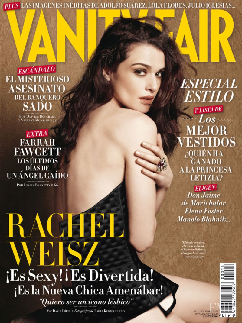 Rachel Weisz featured on the Vanity Fair Spain cover from October 2009
