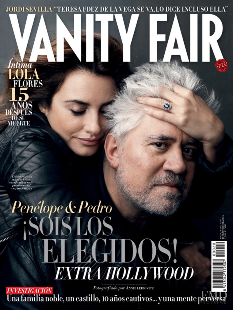 Penélope Cruz, Pedro Almodóvar featured on the Vanity Fair Spain cover from April 2010