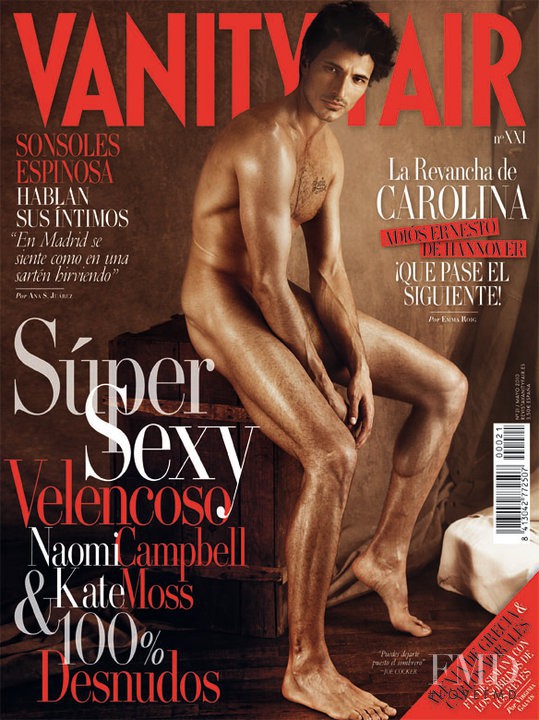 Andres Velencoso featured on the Vanity Fair Spain cover from May 2010