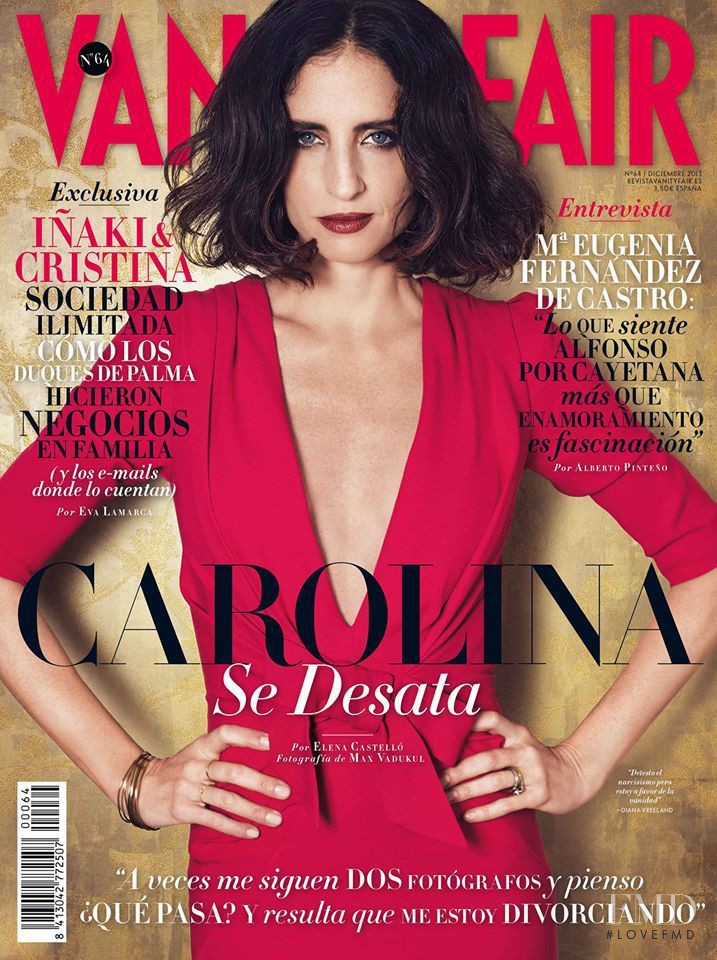Carolina Adriana Herrera featured on the Vanity Fair Spain cover from December 2013