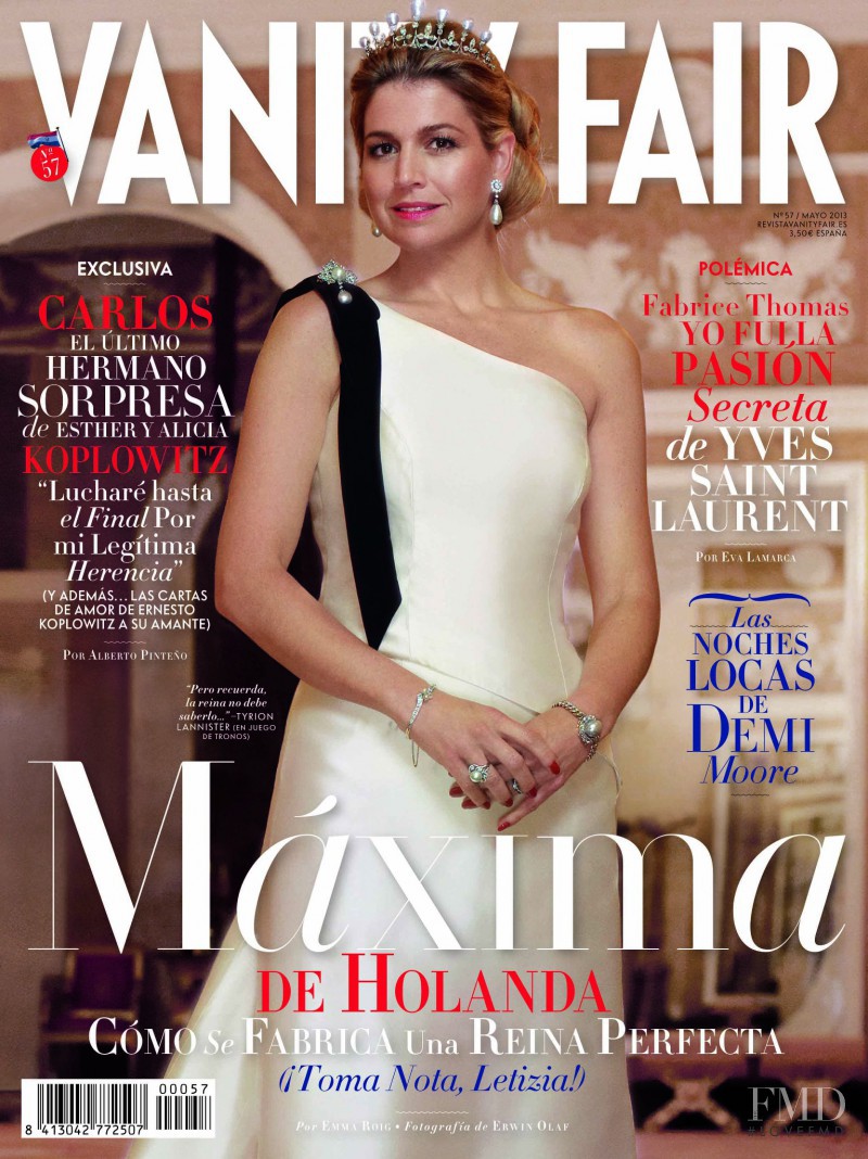 Máxima Zorreguieta featured on the Vanity Fair Spain cover from May 2013