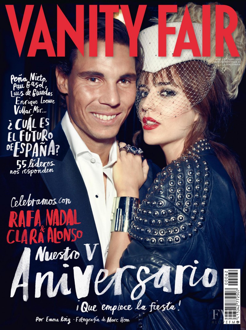 Rafa Nadal featured on the Vanity Fair Spain cover from October 2013