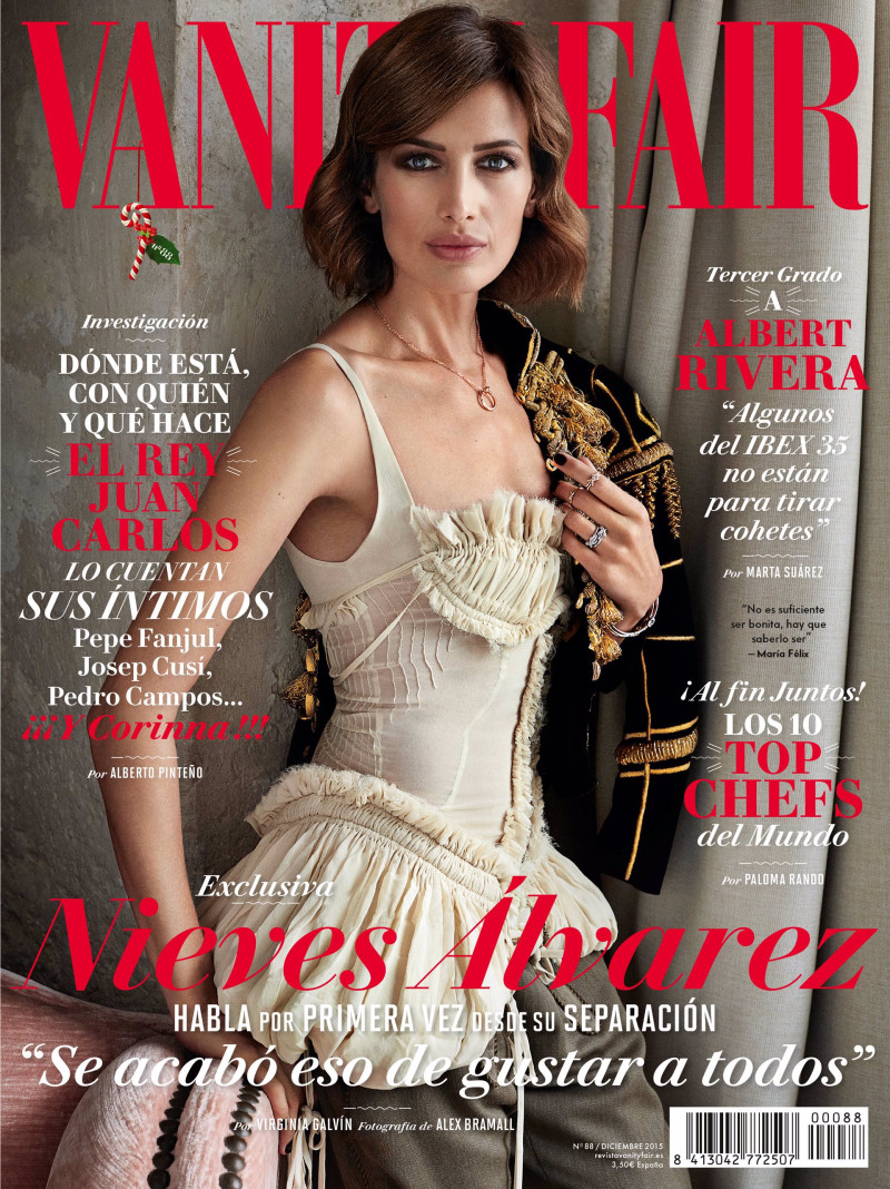 Nieves Alvarez featured on the Vanity Fair Spain cover from December 2015
