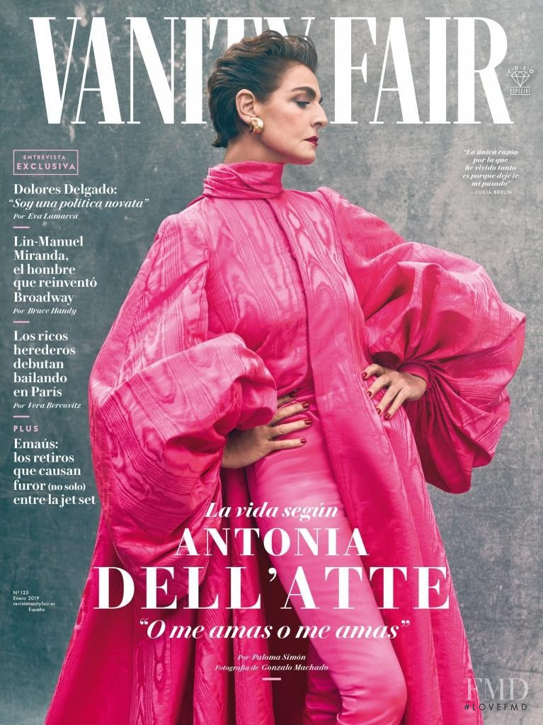 Antonia Dell\'Atte featured on the Vanity Fair Spain cover from January 2019